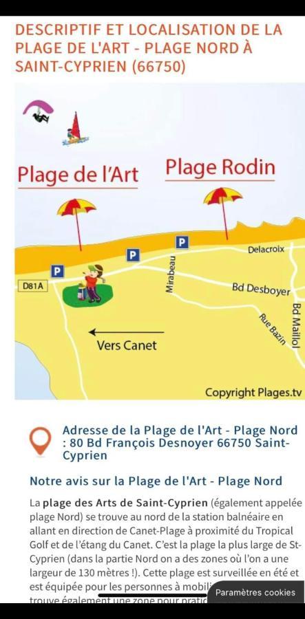 Appartement SAINT CYPRIEN Plage Résidence Les Mas de la Mer Exterior foto